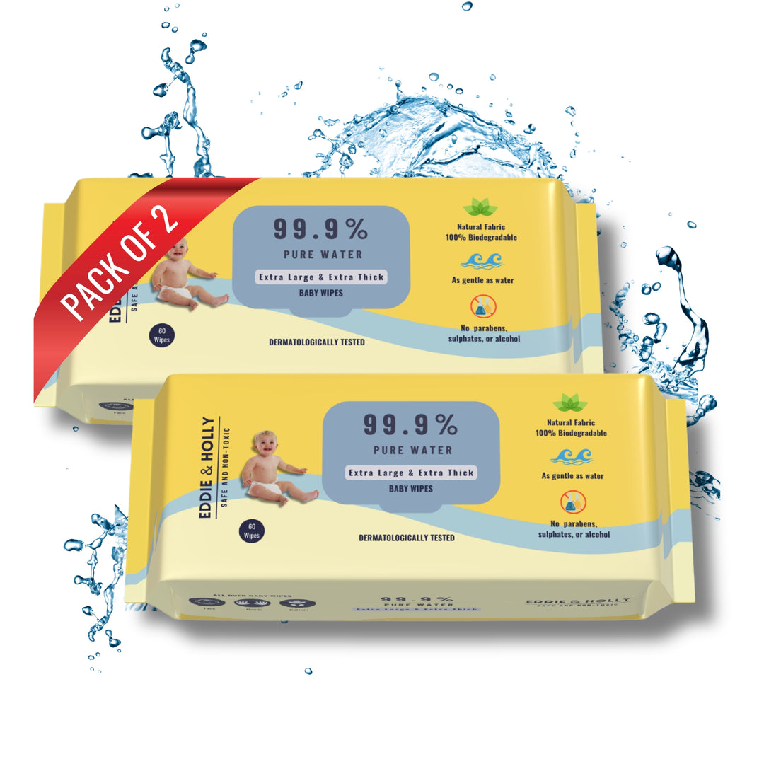 Eddie & Holly 99.9% Pure Water Baby Wipes