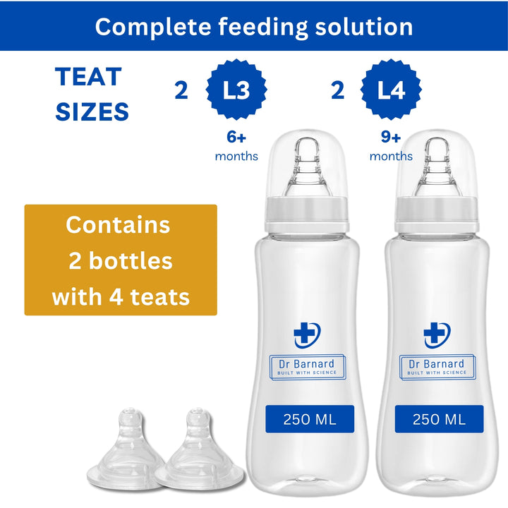 Dr Barnard Baby Feeding Bottles: Slim Neck