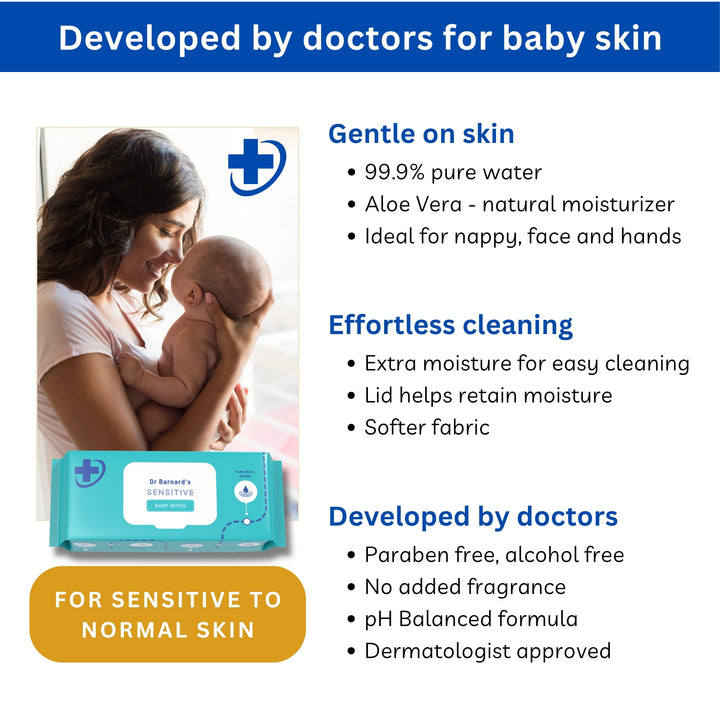 Dr Barnard's Sensitive Baby Water Wipes