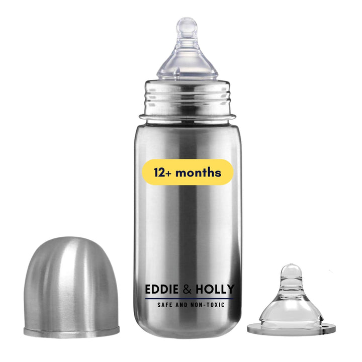 Eddie & Holly Stainless Steel Feeding Bottles