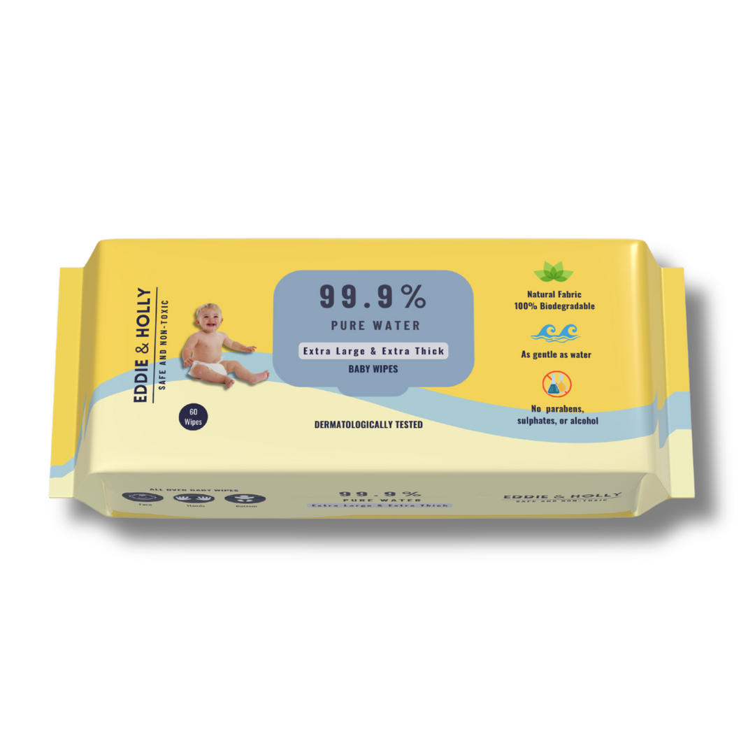 Eddie & Holly 99.9% Pure Water Baby Wipes